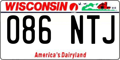 WI license plate 086NTJ