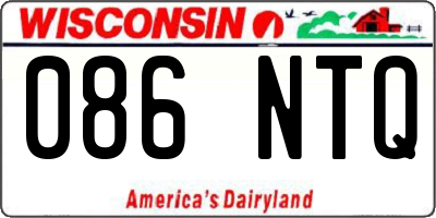 WI license plate 086NTQ