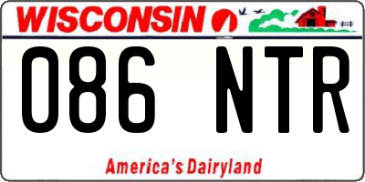 WI license plate 086NTR