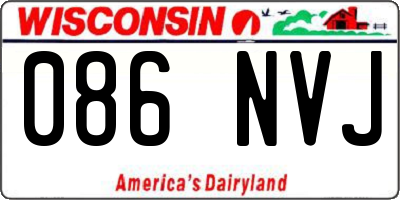 WI license plate 086NVJ