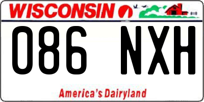 WI license plate 086NXH