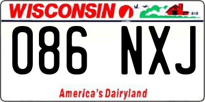 WI license plate 086NXJ