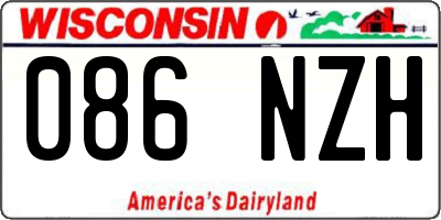 WI license plate 086NZH