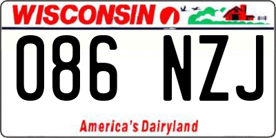 WI license plate 086NZJ
