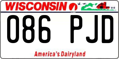 WI license plate 086PJD