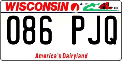 WI license plate 086PJQ