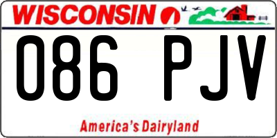 WI license plate 086PJV