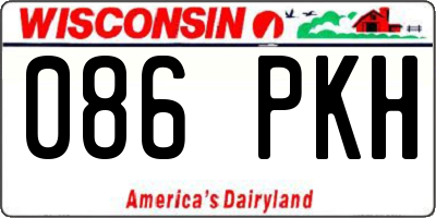 WI license plate 086PKH