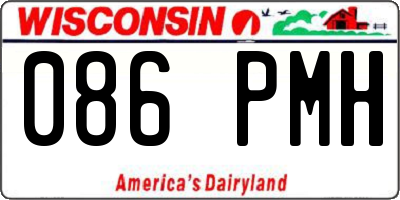 WI license plate 086PMH