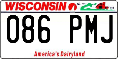 WI license plate 086PMJ