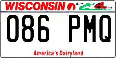 WI license plate 086PMQ