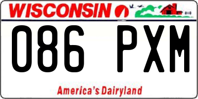 WI license plate 086PXM