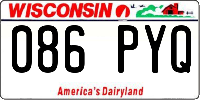 WI license plate 086PYQ
