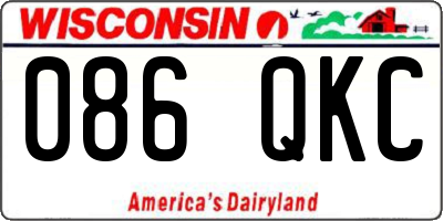 WI license plate 086QKC