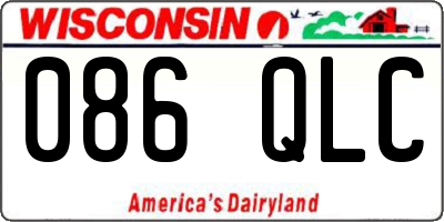 WI license plate 086QLC