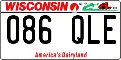 WI license plate 086QLE
