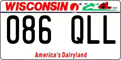 WI license plate 086QLL