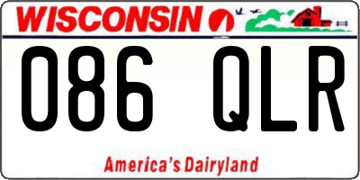 WI license plate 086QLR