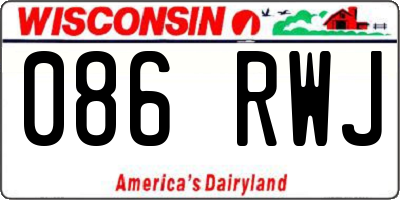 WI license plate 086RWJ