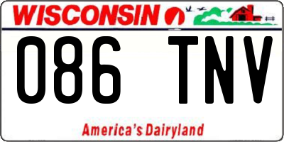WI license plate 086TNV