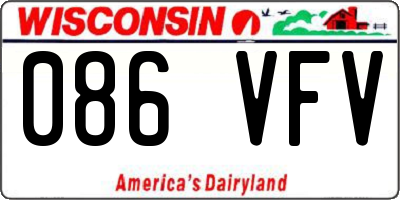 WI license plate 086VFV