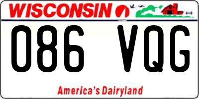 WI license plate 086VQG