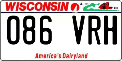 WI license plate 086VRH
