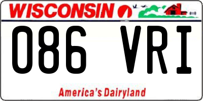 WI license plate 086VRI