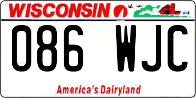 WI license plate 086WJC