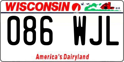 WI license plate 086WJL