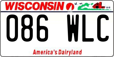 WI license plate 086WLC