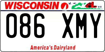 WI license plate 086XMY