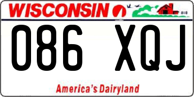 WI license plate 086XQJ