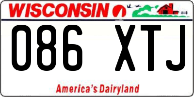 WI license plate 086XTJ