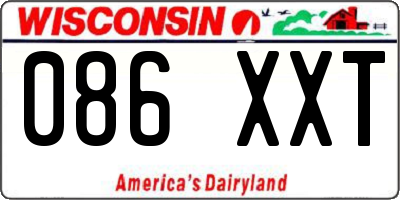 WI license plate 086XXT