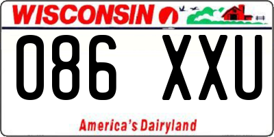 WI license plate 086XXU