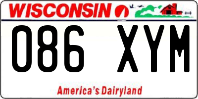 WI license plate 086XYM