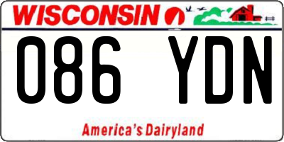 WI license plate 086YDN