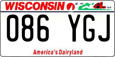 WI license plate 086YGJ