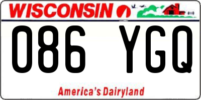 WI license plate 086YGQ