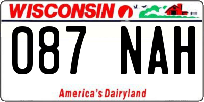 WI license plate 087NAH