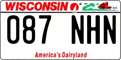 WI license plate 087NHN