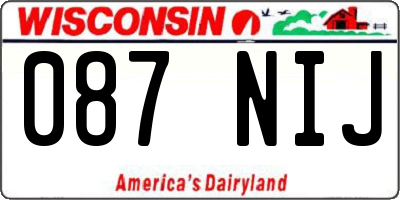 WI license plate 087NIJ
