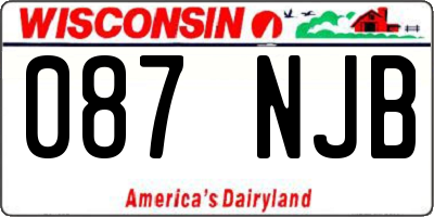 WI license plate 087NJB