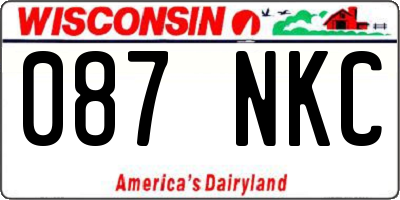 WI license plate 087NKC