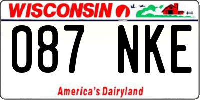WI license plate 087NKE