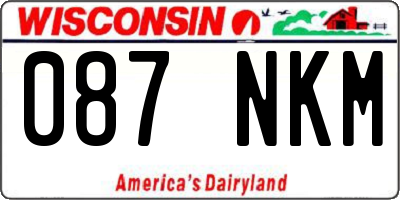 WI license plate 087NKM