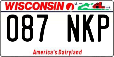 WI license plate 087NKP