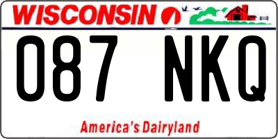 WI license plate 087NKQ