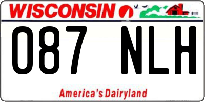 WI license plate 087NLH